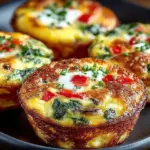 Healthy cottage cheese egg bites served on a plate, ready to eat.