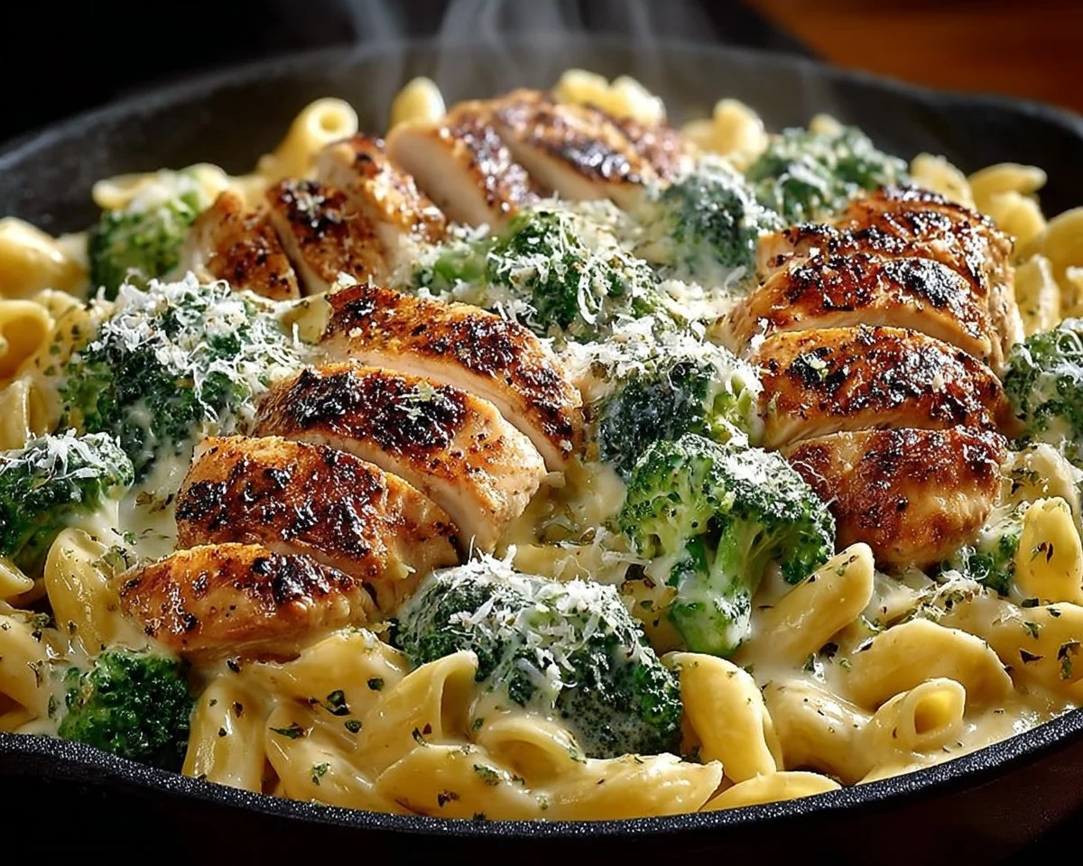 Creamy Chicken and Broccoli Delight Pasta