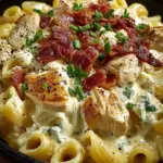 Creamy Chicken Bacon Ranch Delight with crispy bacon and tender chicken