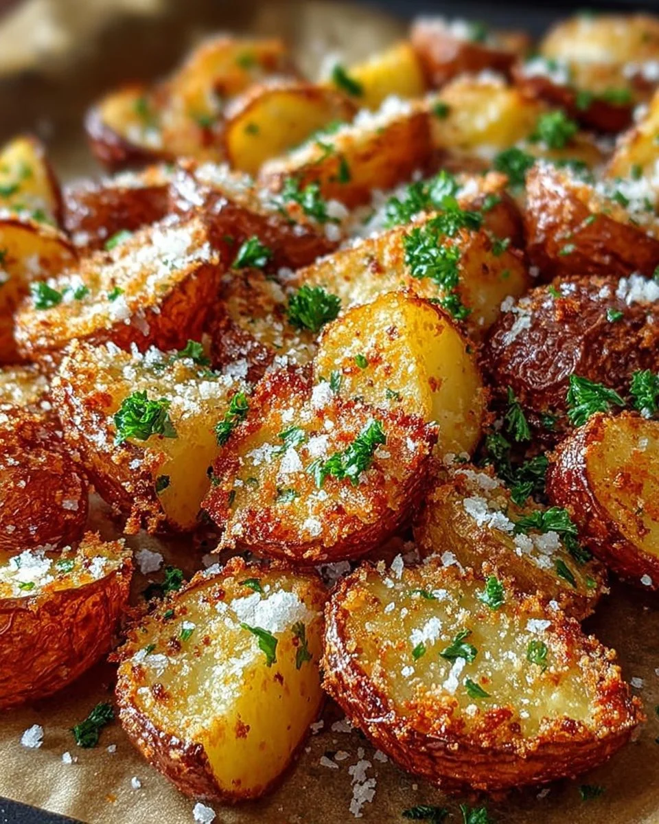Crispy Crunchy Parmesan Potatoes