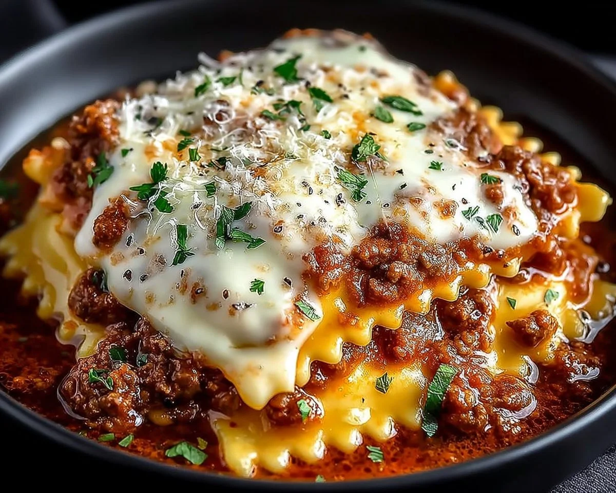 Crockpot Ravioli Lasagna