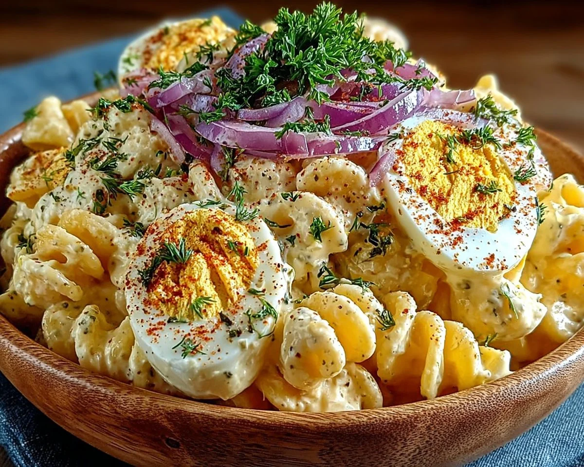 Deviled Egg Pasta Salad