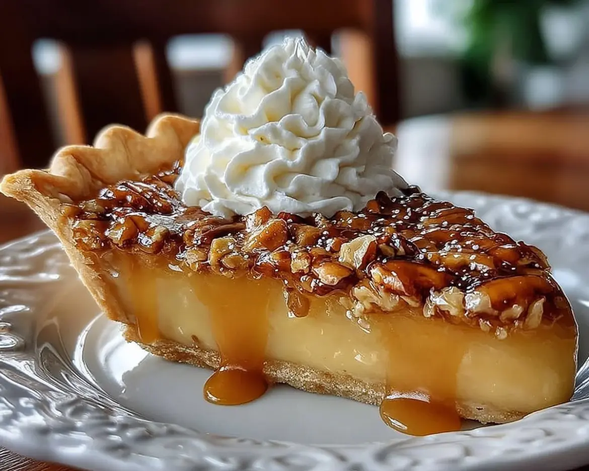 Dolly Parton's delicious butterscotch pie topped with whipped cream