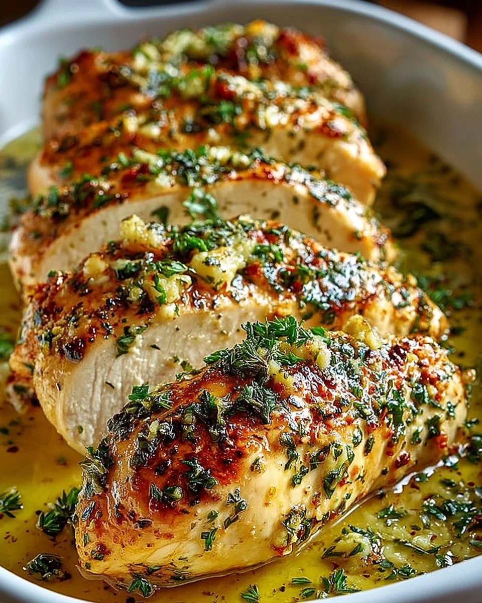 Garlic Butter Baked Chicken Breast