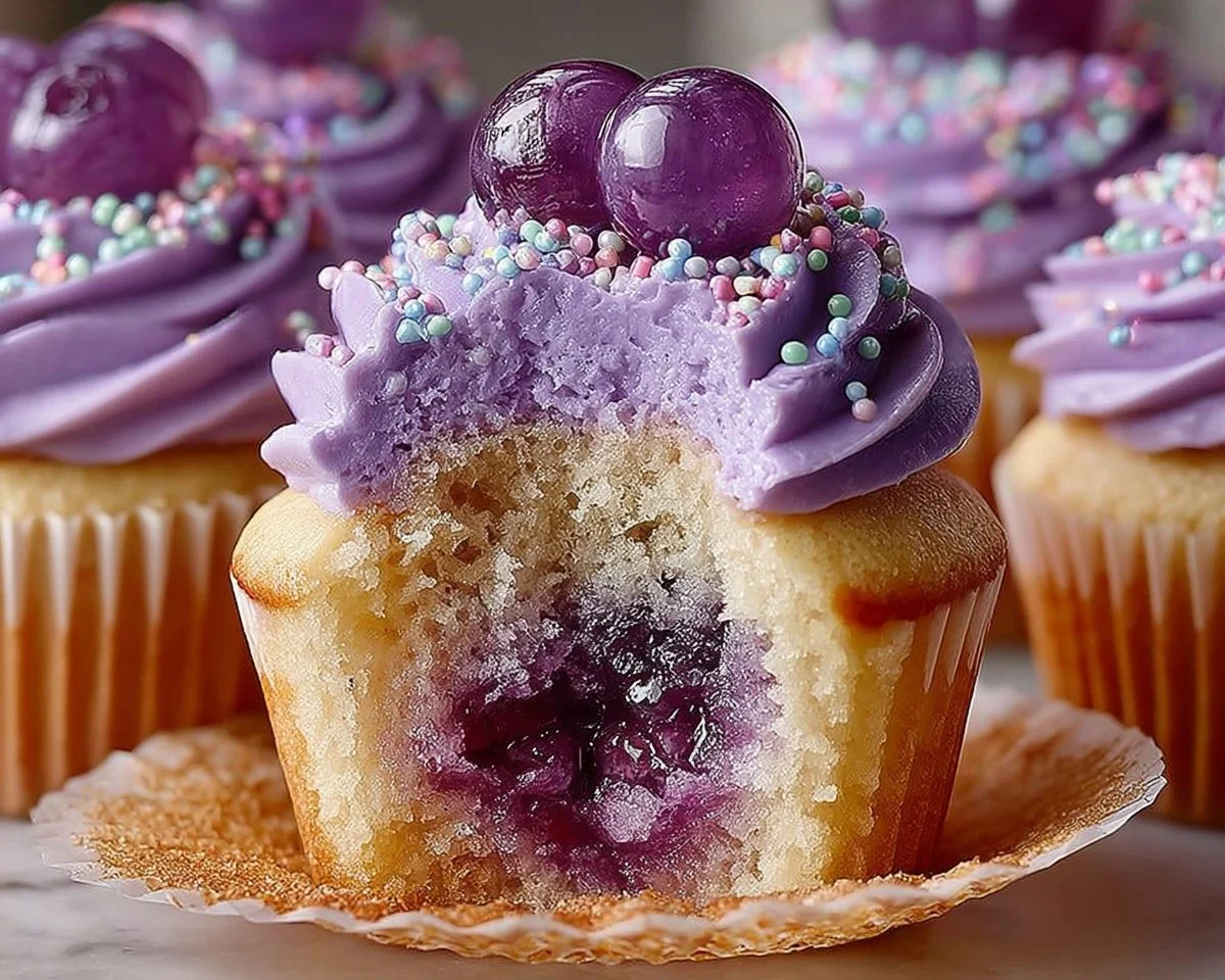 Grape Crush Cupcakes
