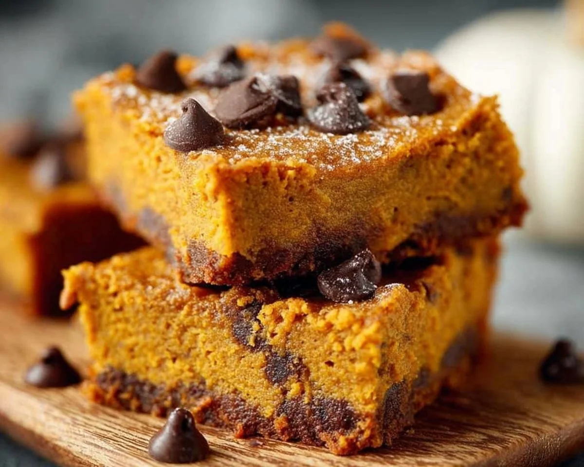Healthy Pumpkin Pie Bars