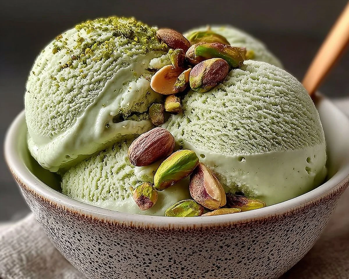 High Protein Pistachio Ice Cream