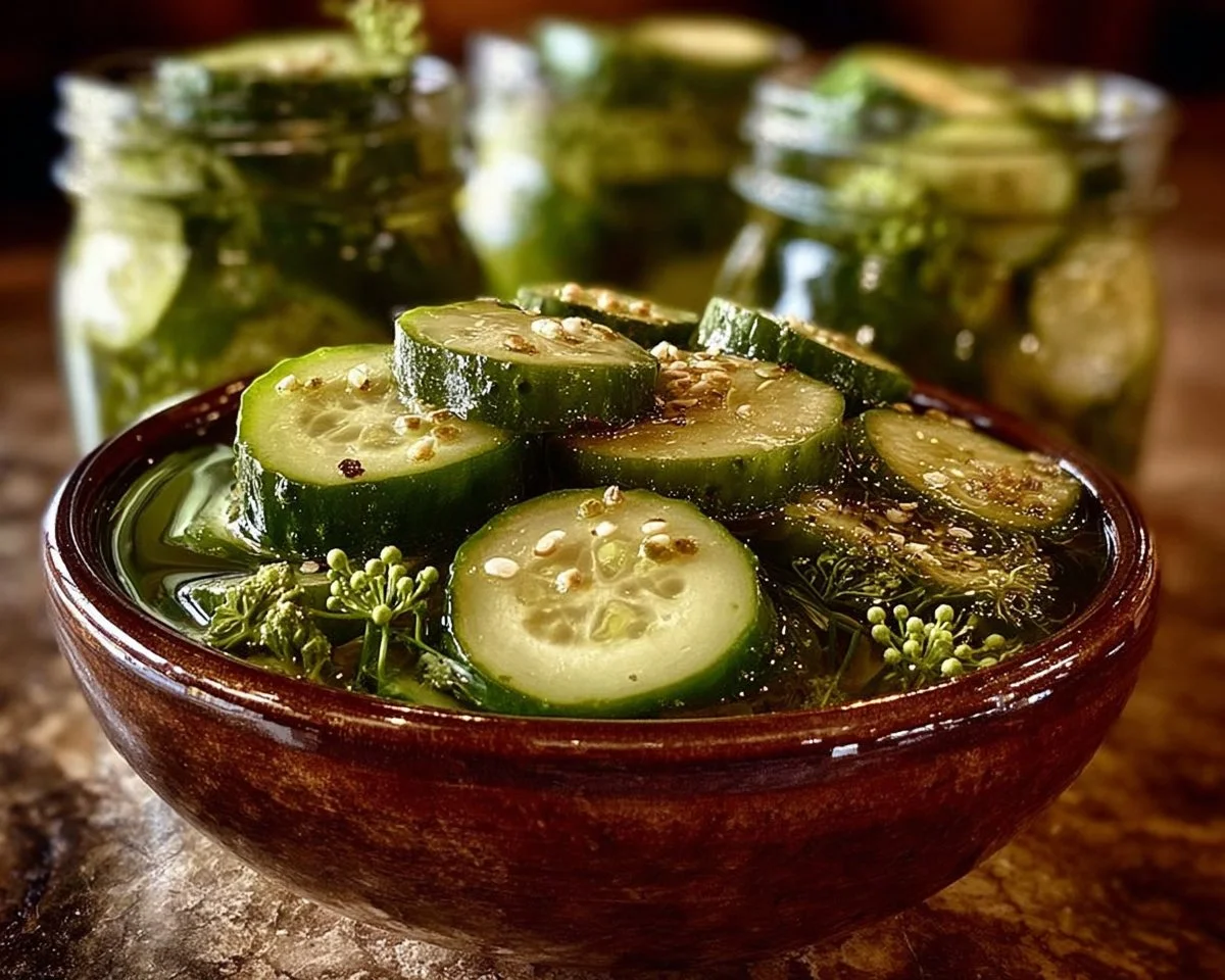 Homemade Garlic Dill Pickles
