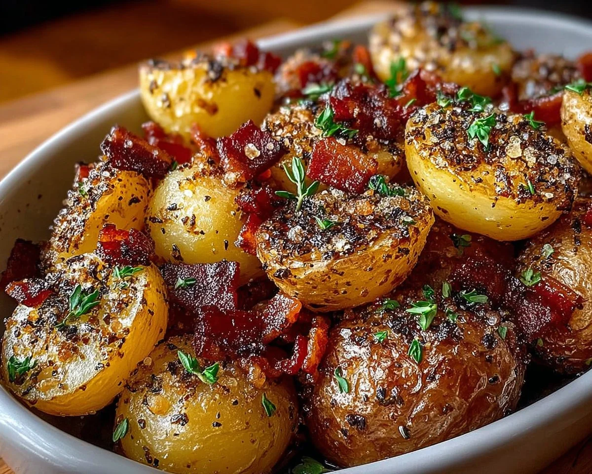 Honey Bacon Roasted Potatoes