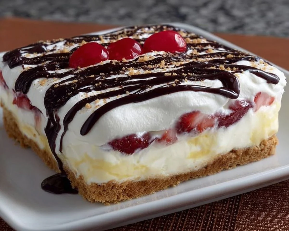 Layered Banana Split Dessert