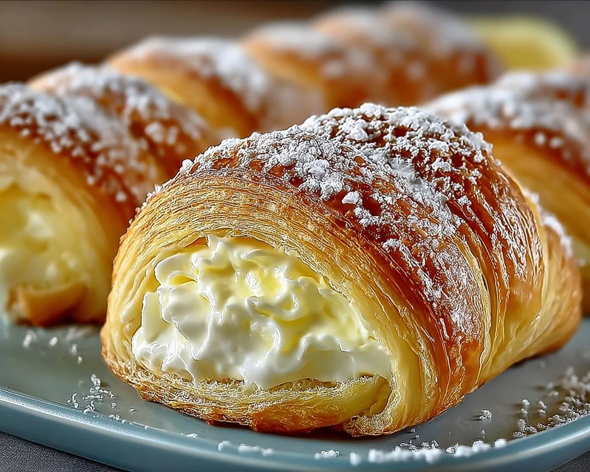 Lemon Cheesecake Crescent Rolls
