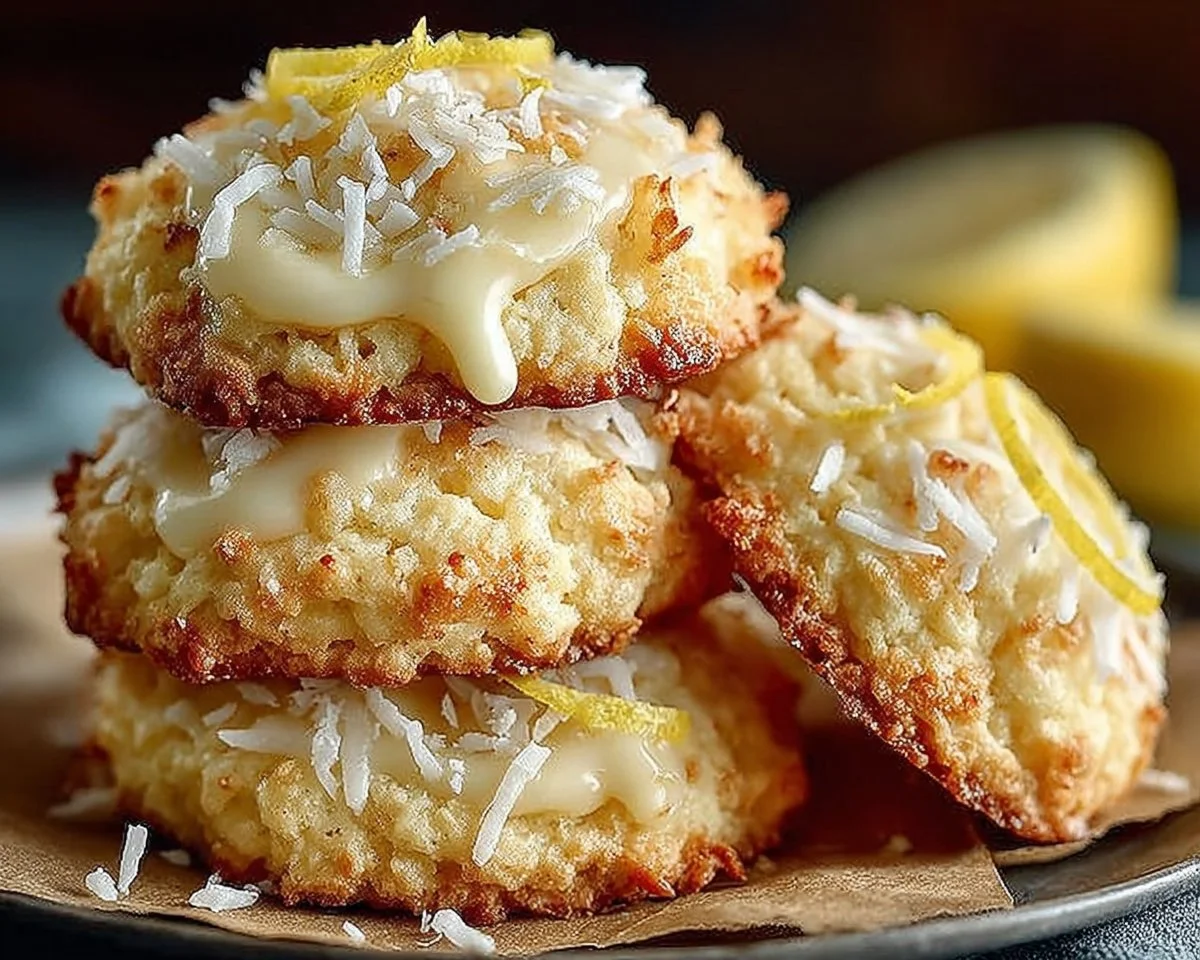 Lemon Coconut Cheesecake Cookies