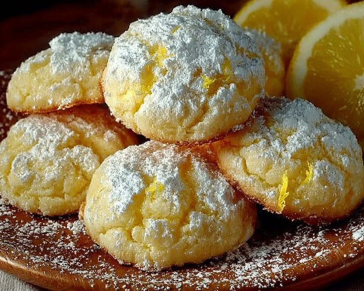 Lemon Gooey Butter Cookies