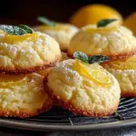 Lemon poundcake cookies with a zesty lemon glaze