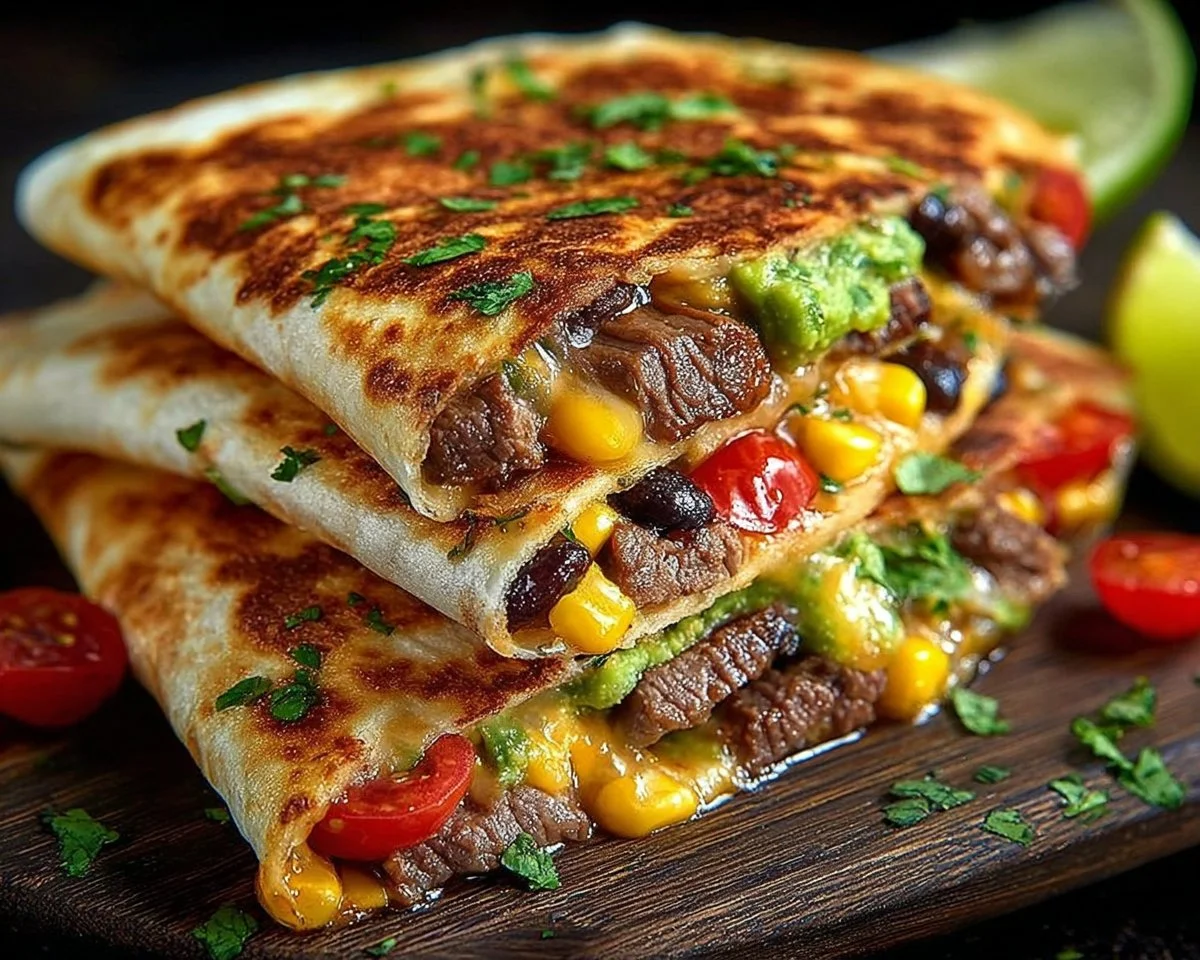 Loaded Steak Quesadillas