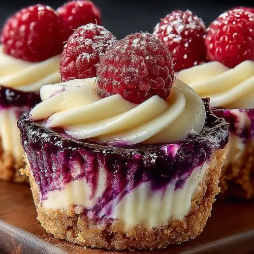 Delicious lemon raspberry swirl cheesecake cups served in elegant dessert cups.