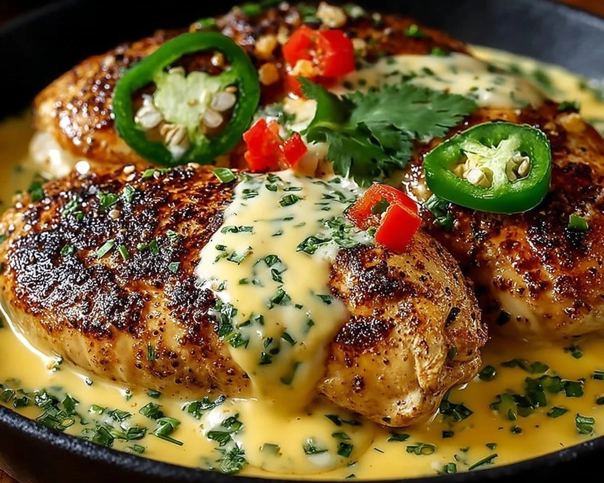 Mexican Chicken with Cheese Sauce