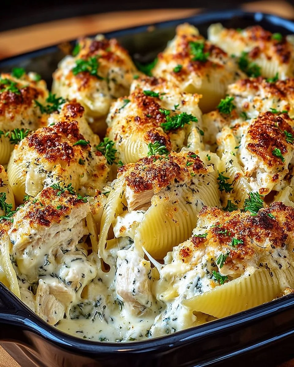 Million Dollar Chicken Alfredo Stuffed Shells