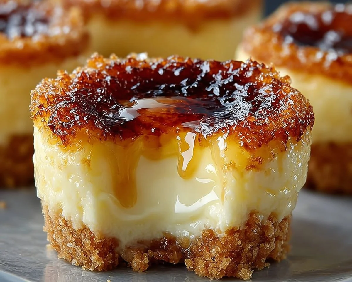 Mini Crème Brûlée Cheesecakes