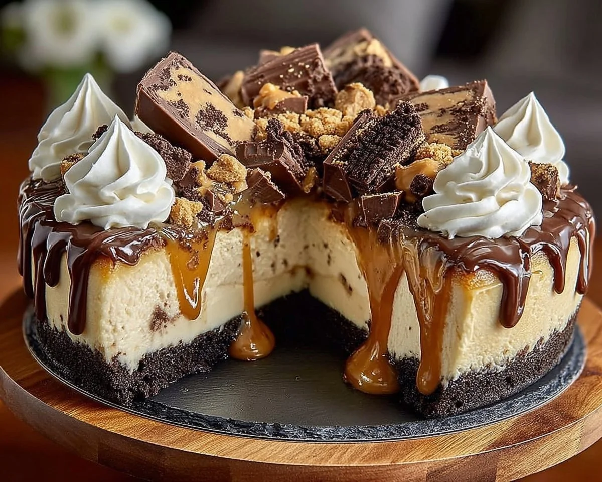 Mouth-watering Reese’s Peanut Butter Cup Cheesecake