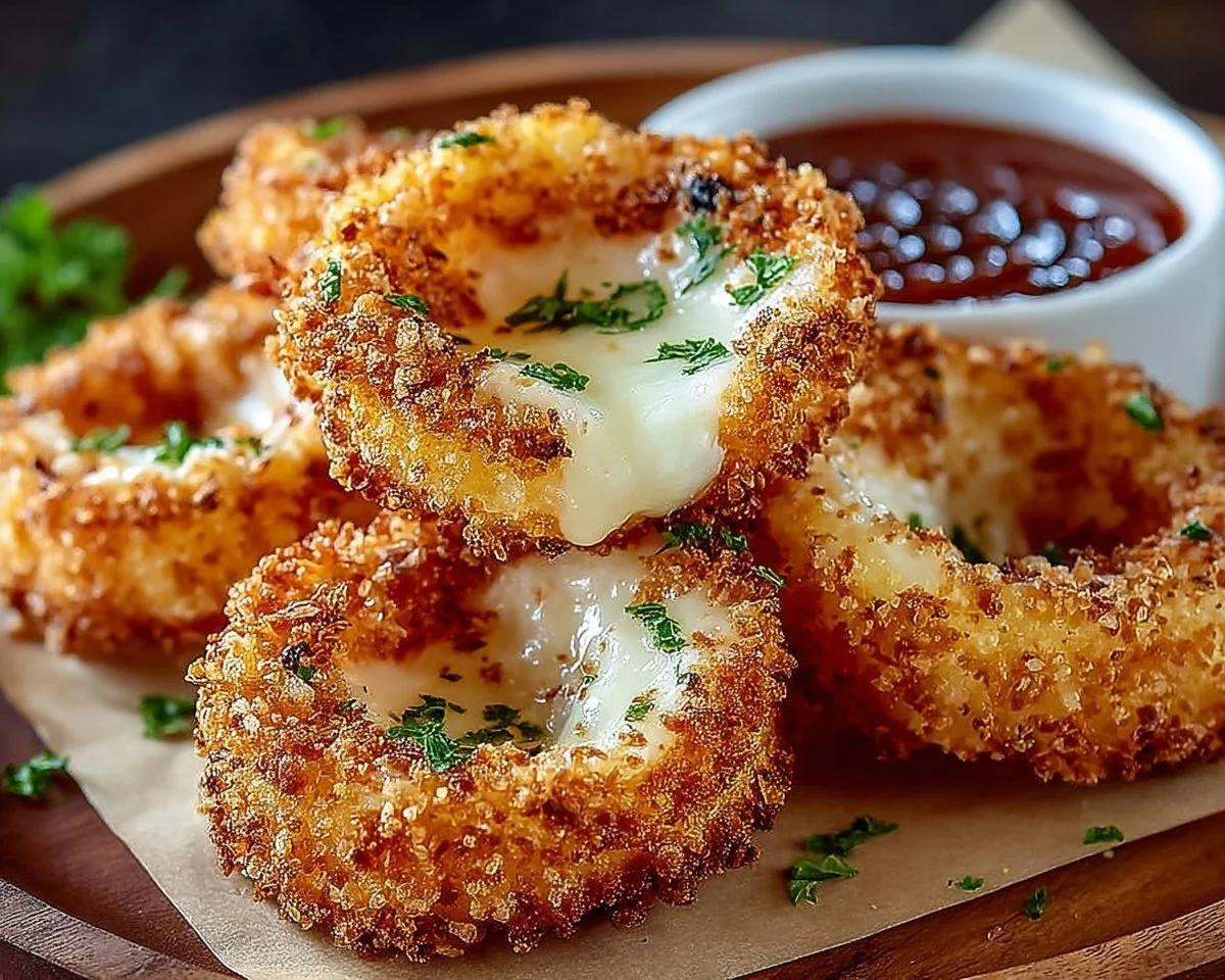 Mozzarella Stick Onion Rings