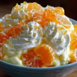 Orange Dreamsicle Salad with citrus fruits and creamy dressing