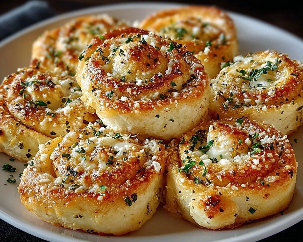 Parmesan Garlic Pizza Rolls