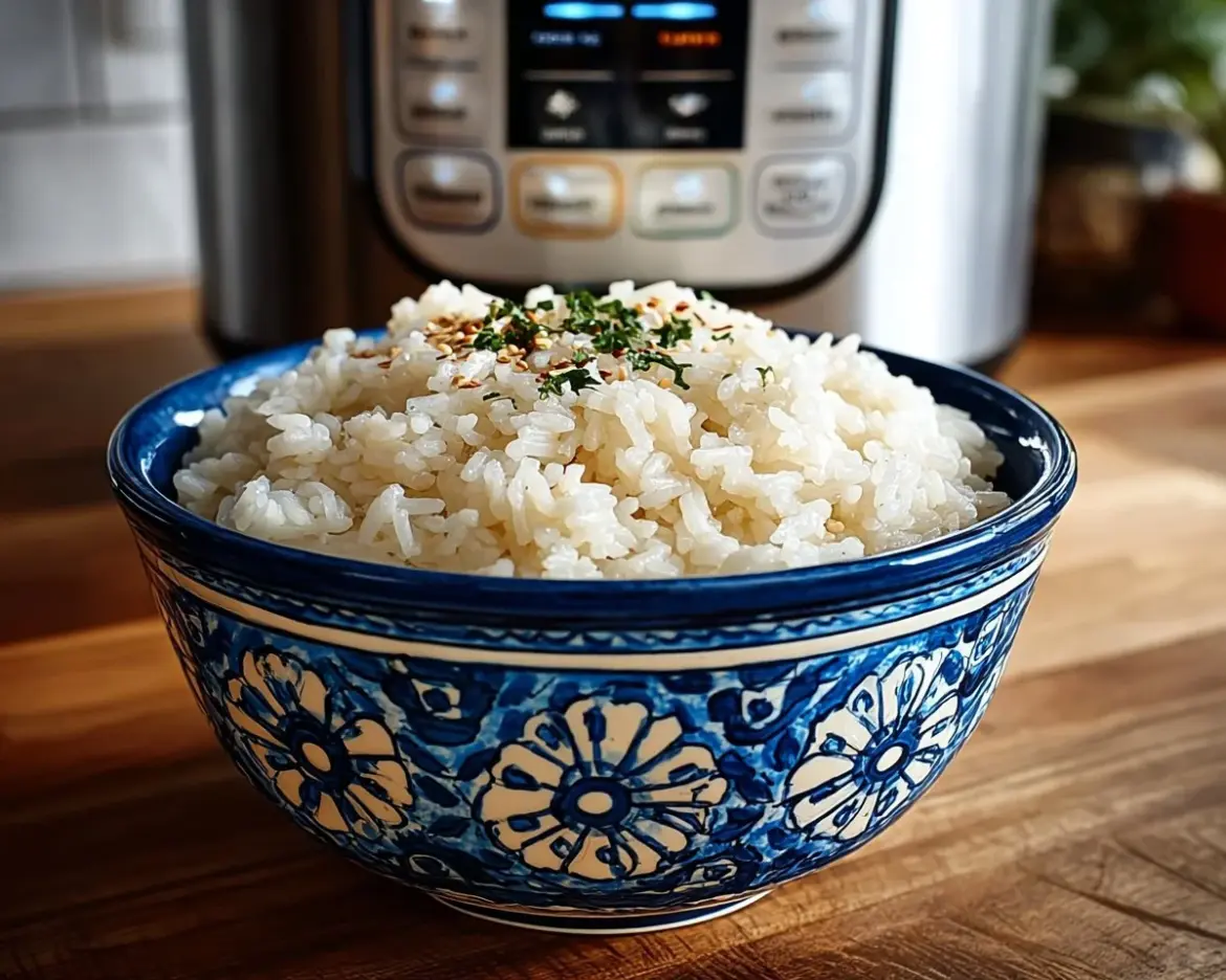 Perfectly cooked Jasmine Rice in an Instant Pot