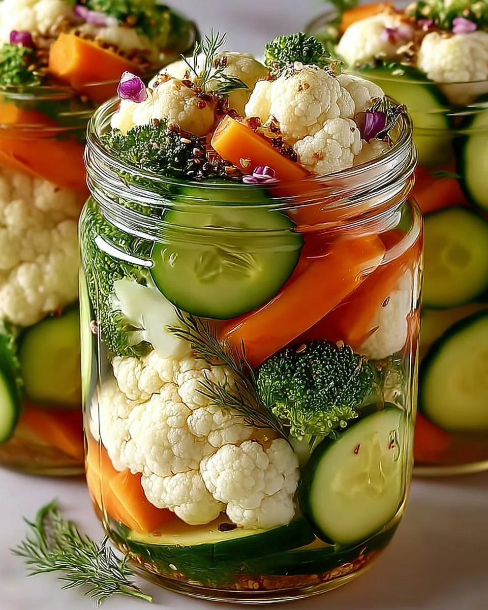 Refrigerator Pickled Vegetables