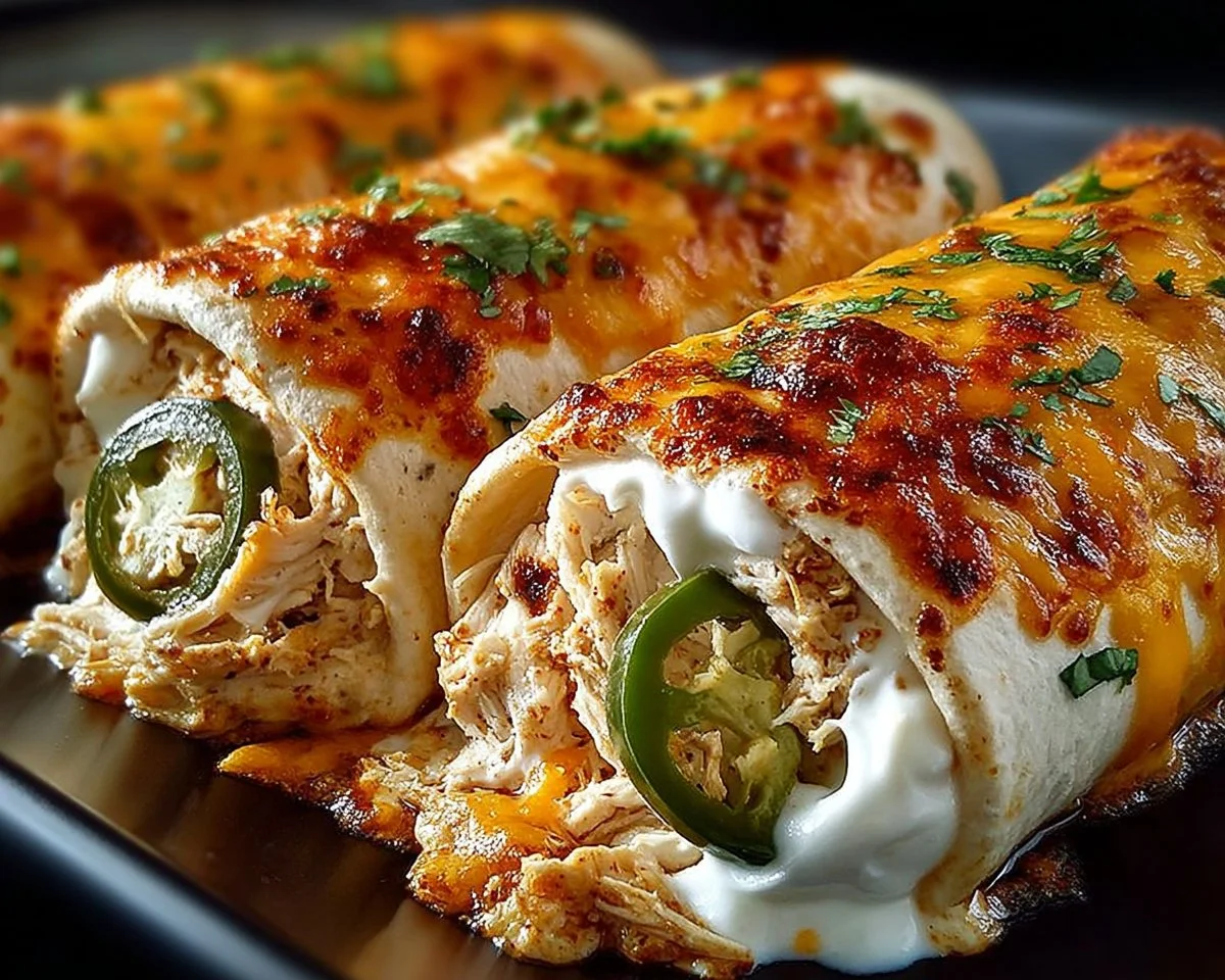 Smoky Cheesy Jalapeño Chicken Rolls