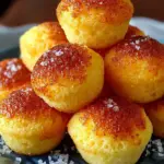 Southern-style honey butter cornbread poppers with golden crust and honey drizzle