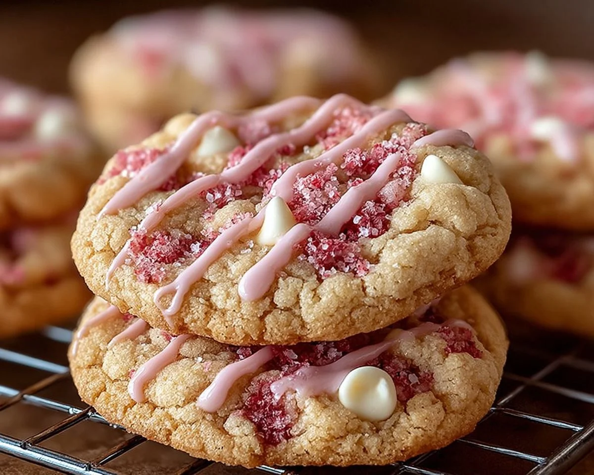 Strawberry Crunch Cookies