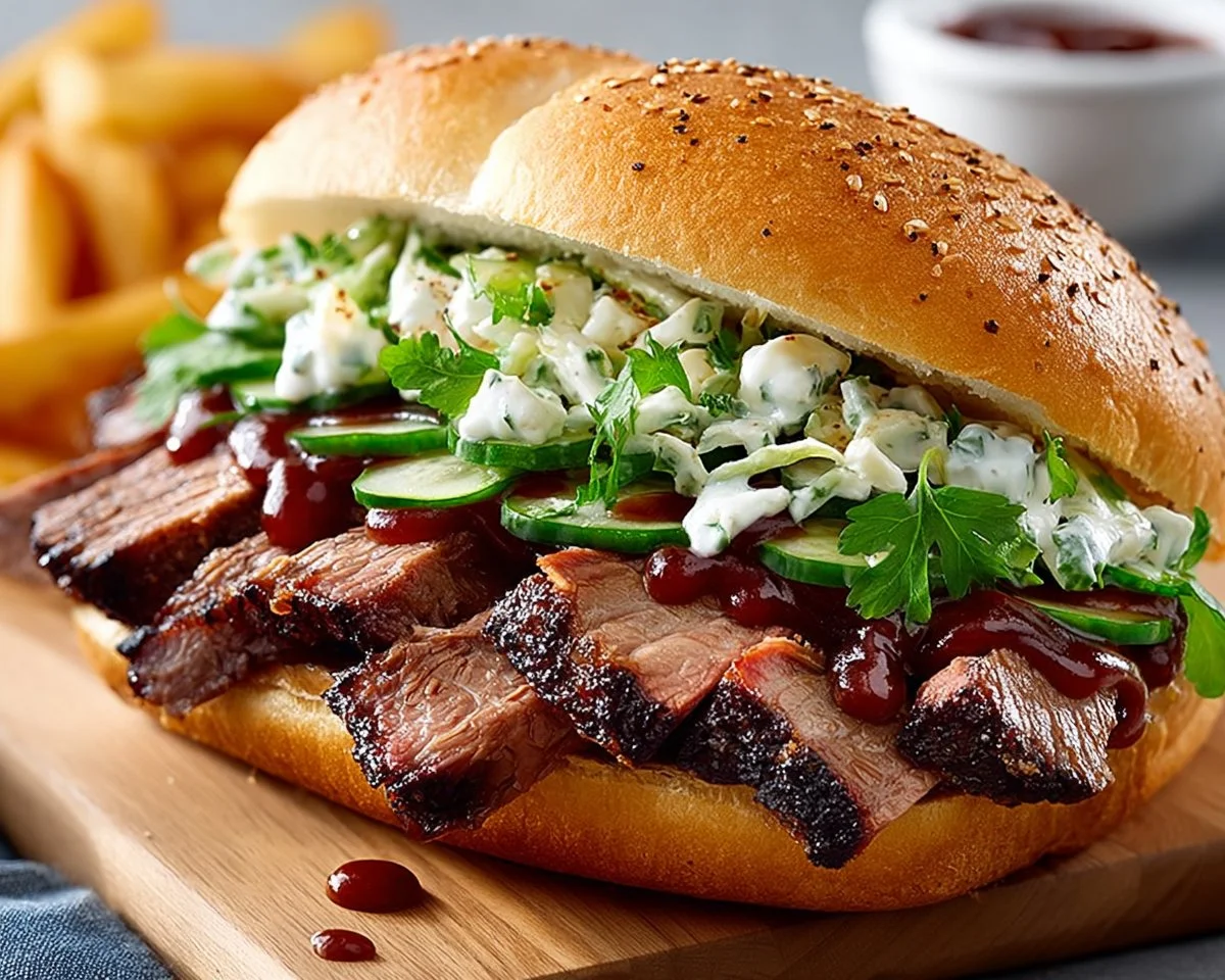 Texas-Style Beef Brisket Sandwich