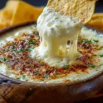 Delicious cheese dip served in a Mexican restaurant