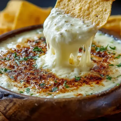 Delicious cheese dip served in a Mexican restaurant
