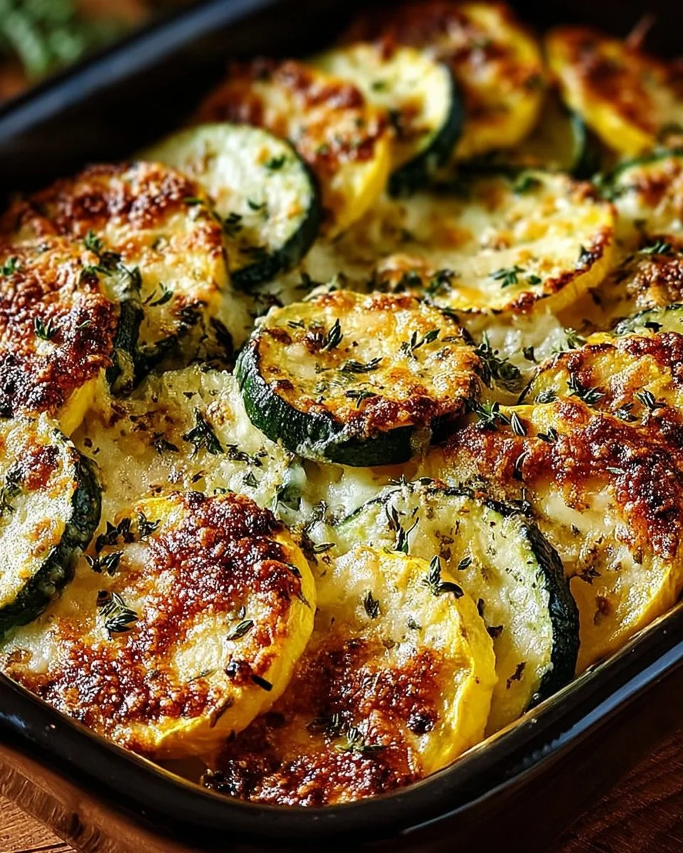 Zucchini and Yellow Squash Gratin
